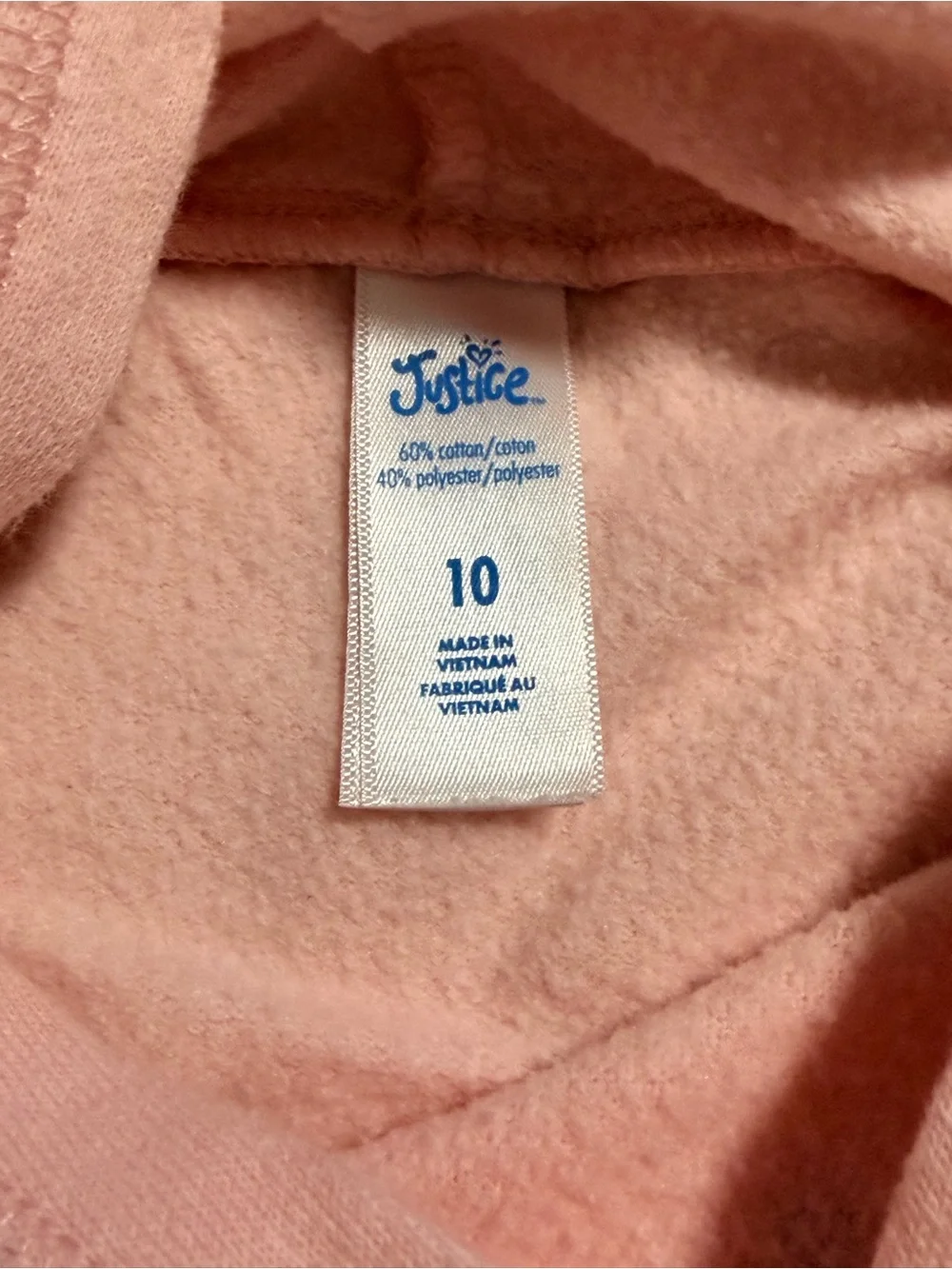 Justice Girls' Pink 'Love Justice' Hooded Top